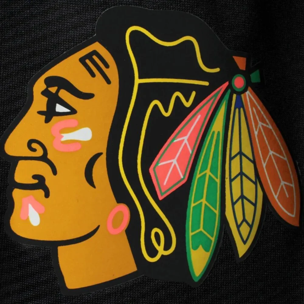 Men's Chicago Blackhawks Crash the Net Cool Base Half-Zip Pullover Jacket (L) - Picture 3 of 7